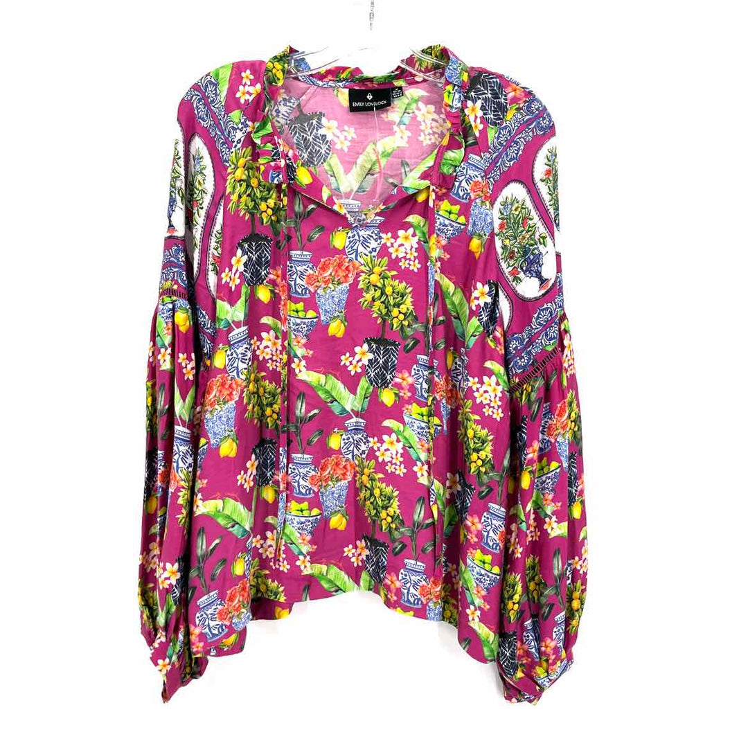 Size M Purple Print Shirt