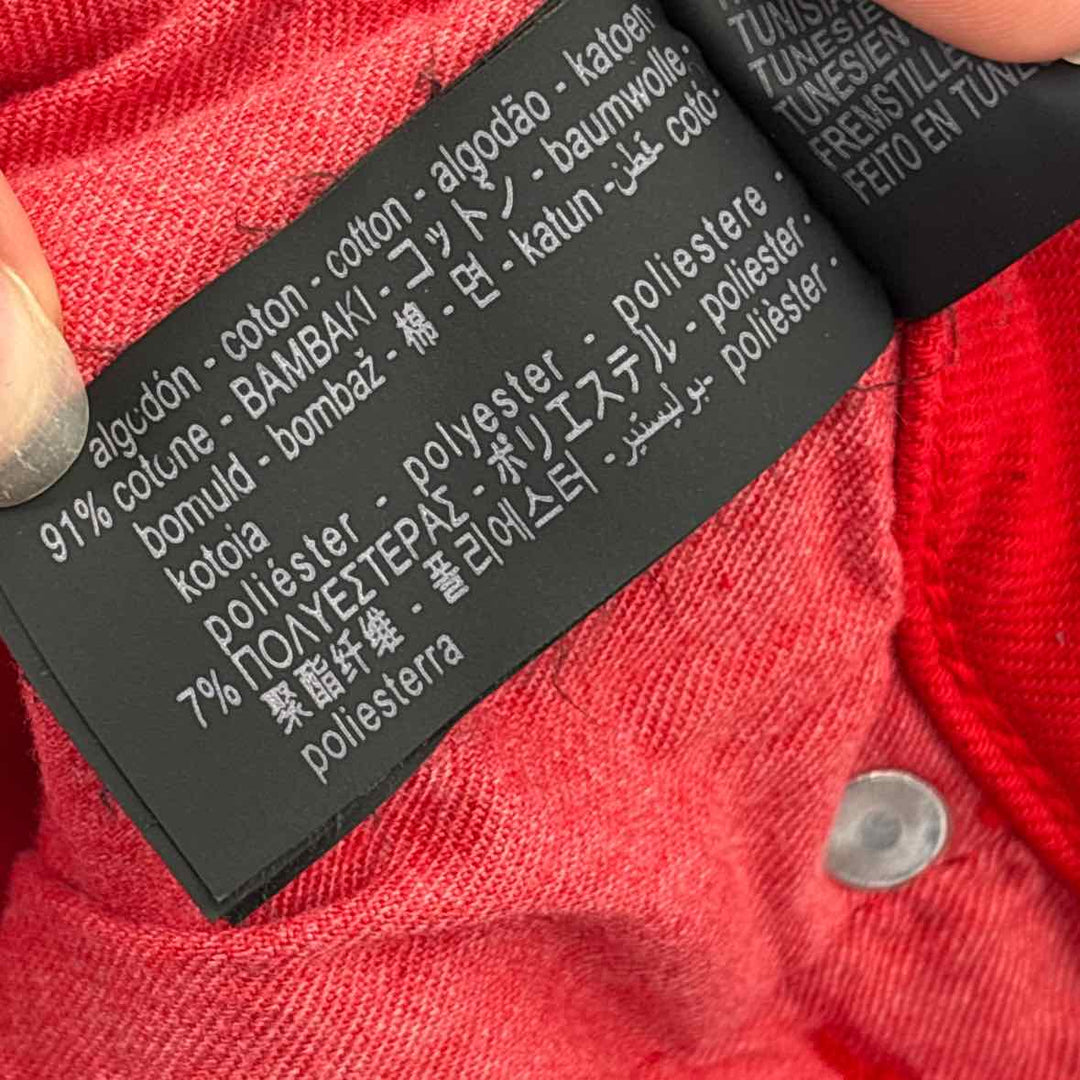Size 12 ZARA Red Denim Jeans
