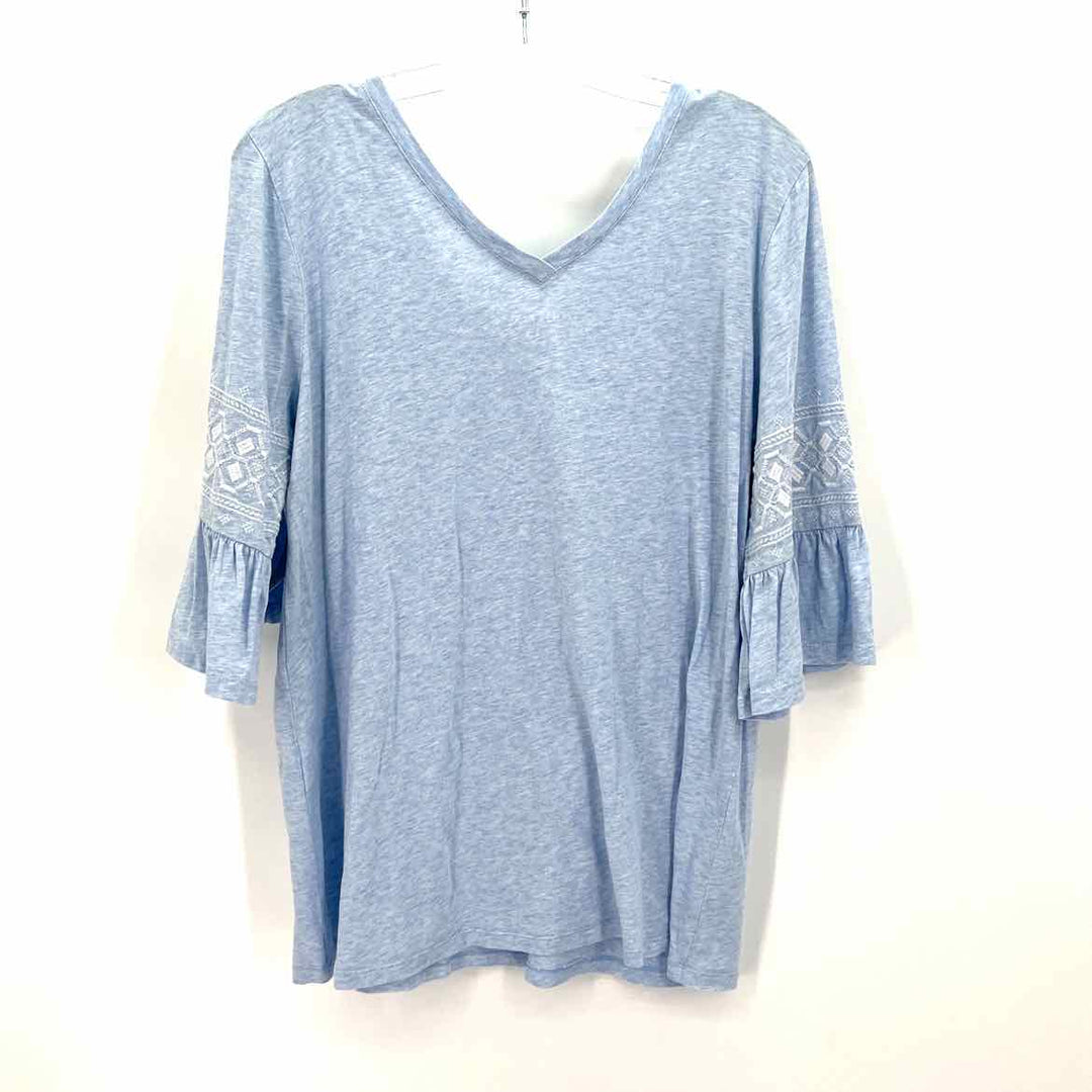 Size M J JILL Powder Blue Shirt