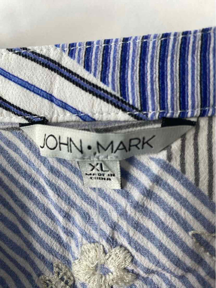 Size XL JOHN MARK Blue Shirt