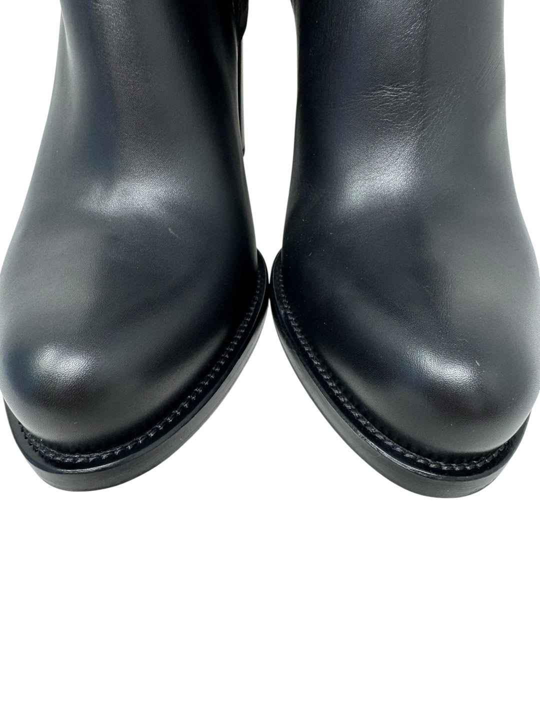 Shoe Size 38.5 PRADA Black Leather Luxury - Boots