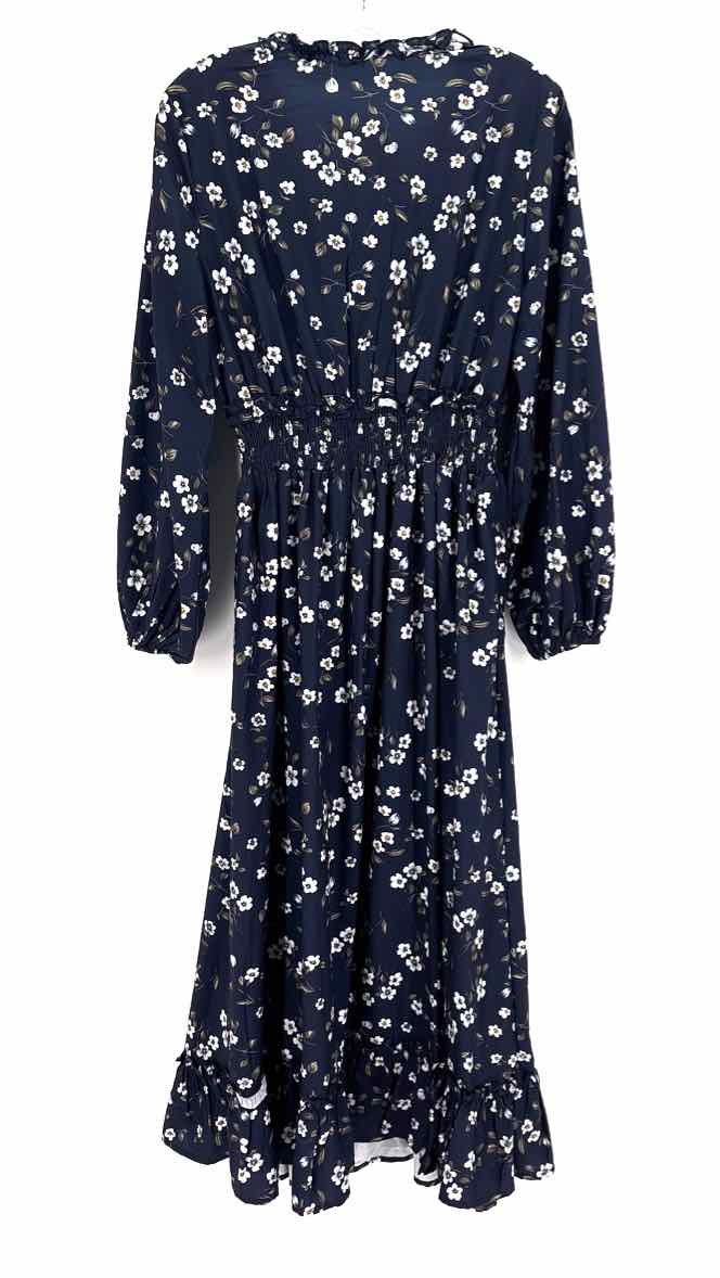 Size S Navy Print Dress