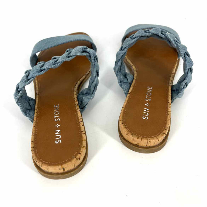 Shoe Size 8 Blue Denim Sandals