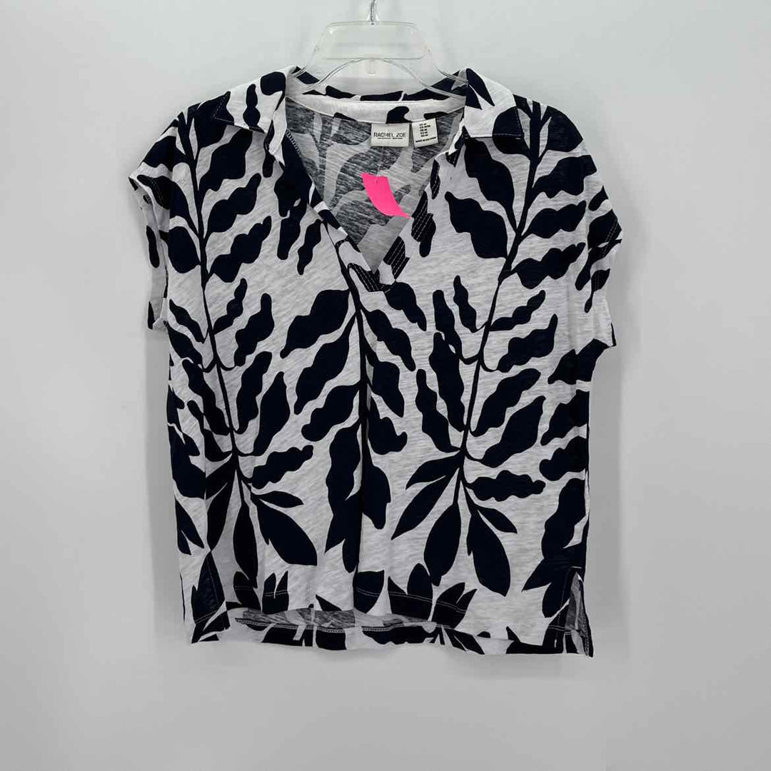 Size M RACHEL ZOE Multi-Color Linen Cotton Shirt