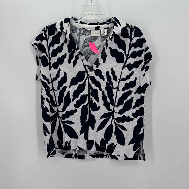Size M RACHEL ZOE Multi-Color Linen Cotton Shirt