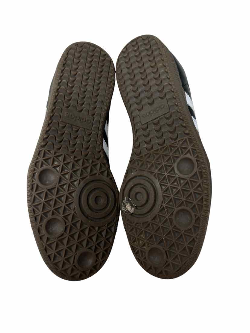 Shoe Size 8 Adidas Black Leather Sneakers