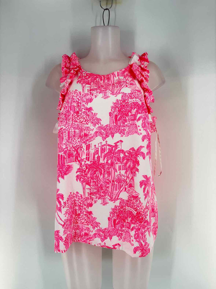 Size L Lilly Pulitzer PINK PRINT Shirt