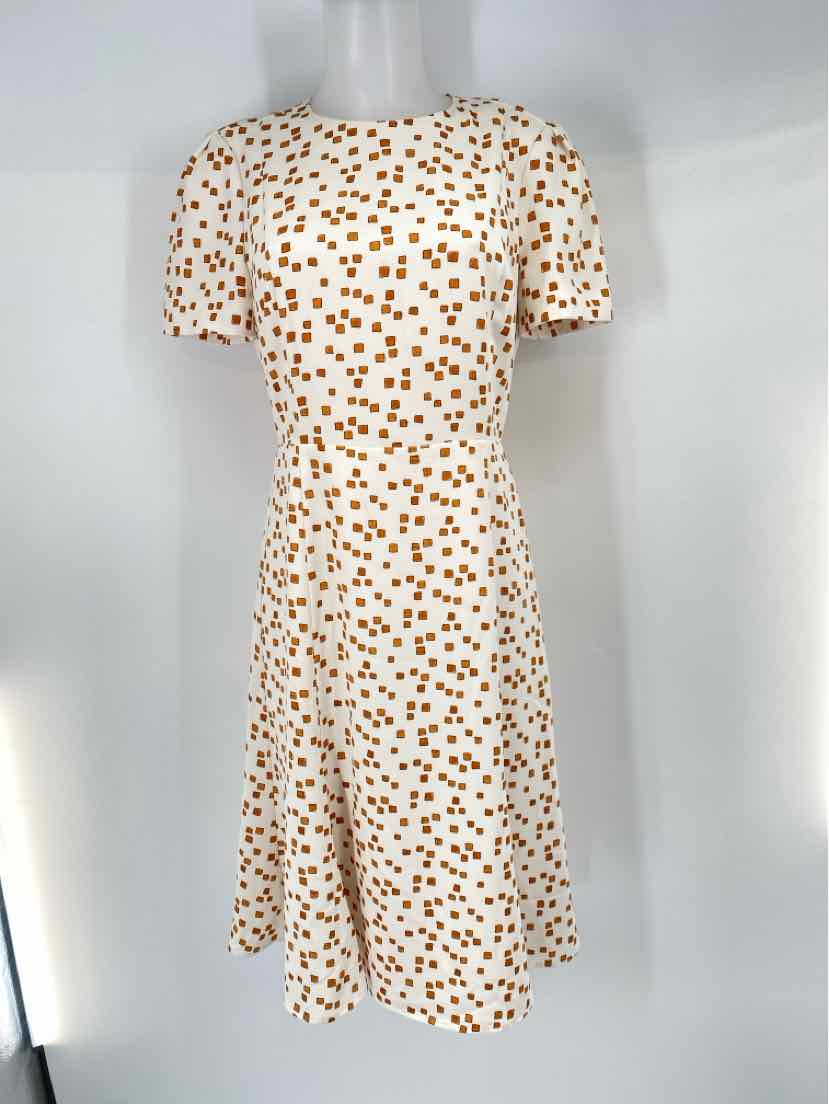 Size 4 MM LAFLEUR Cream Dress