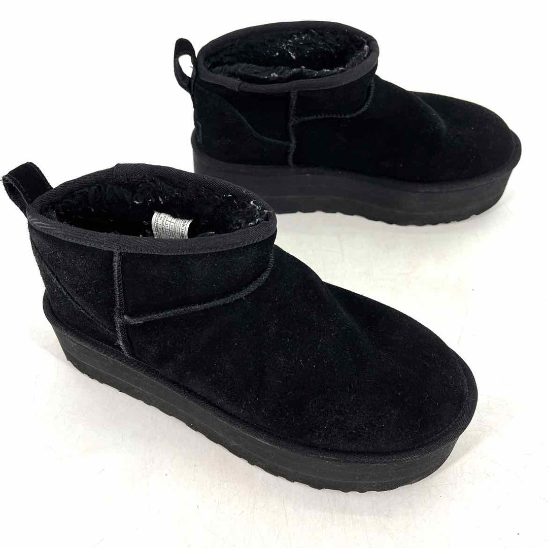 Shoe Size 10 Ugg Black Leather Boots