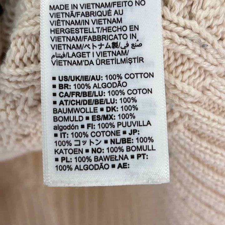 Size M Cream Knit Sweater