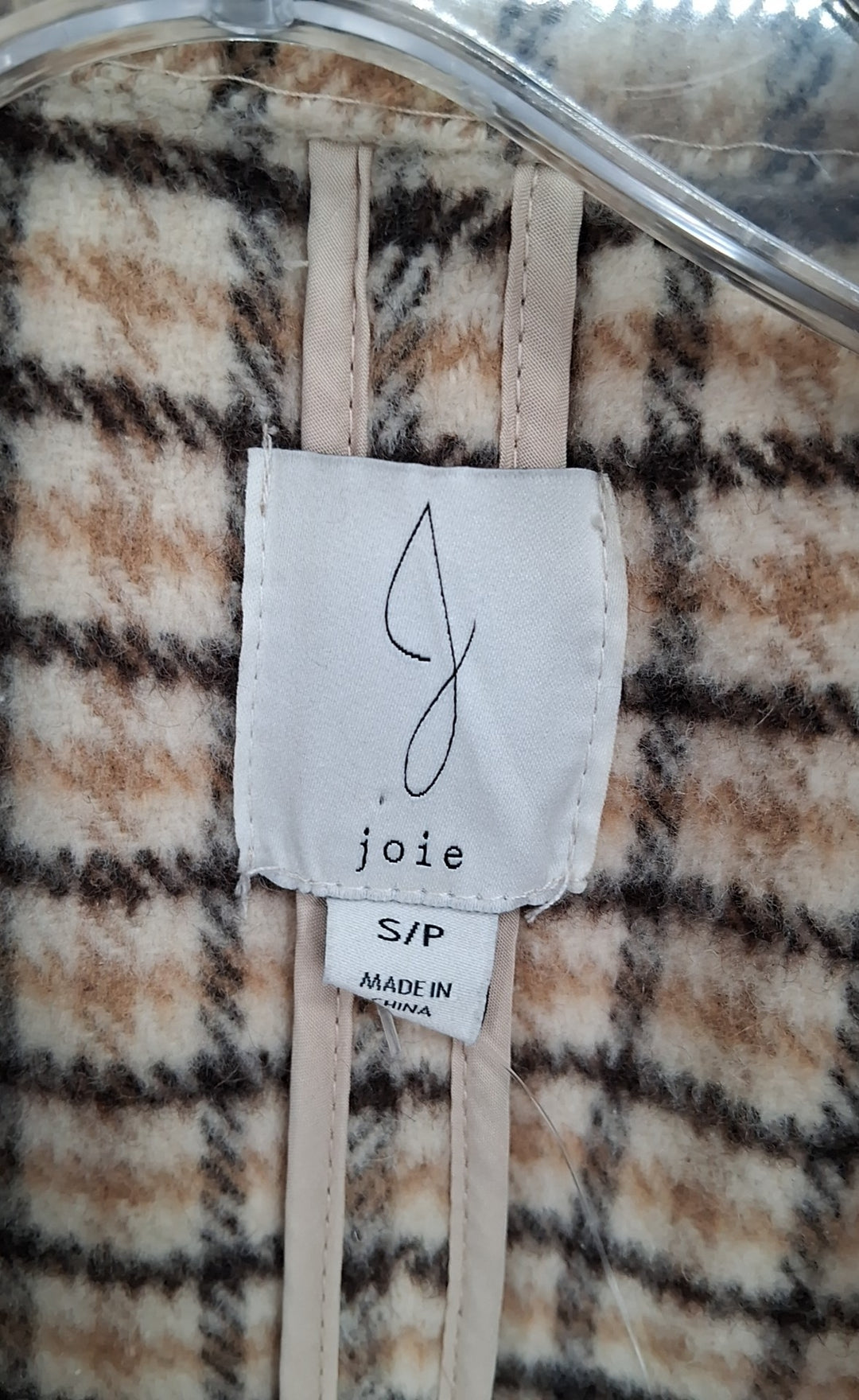 Size S JOIE Brown Print Blazer