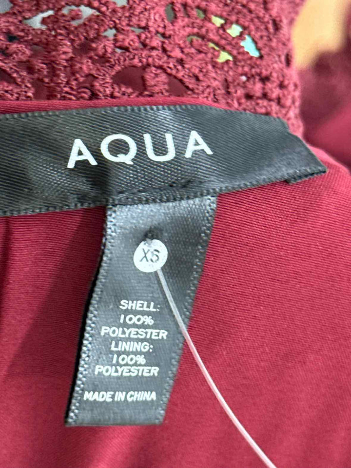 Size XS AQUA Wine Dress