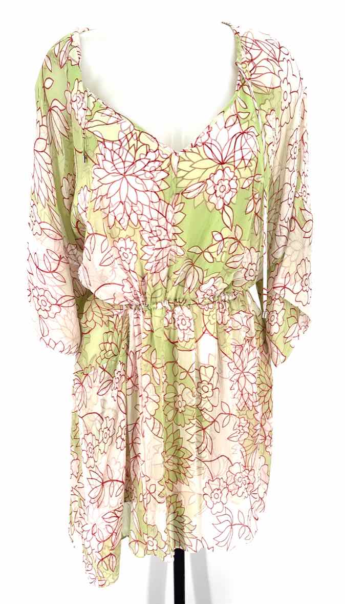Size 12 DIANE VON FURSTENBERG Lime Green Dress