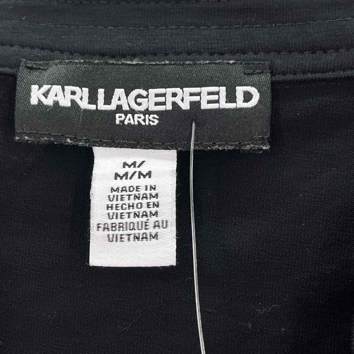 Size M KARL LAGERFELD Black Knit Dress