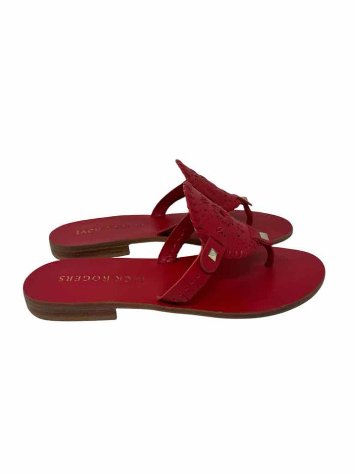 Shoe Size 7 Jack Rogers Red Sandals