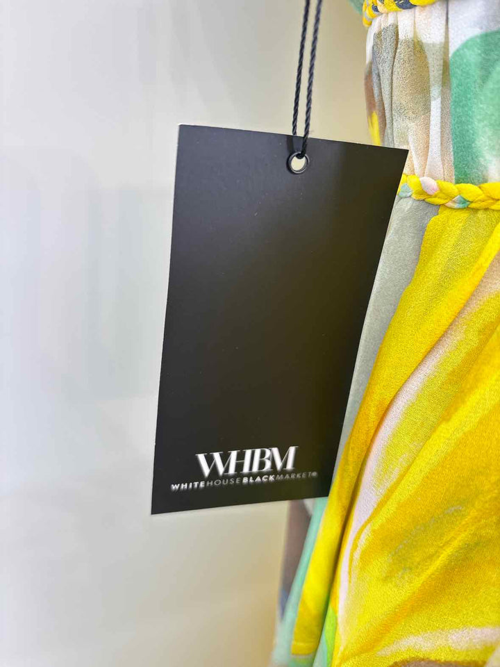 Size 8 White House Black Market Yellow Dress