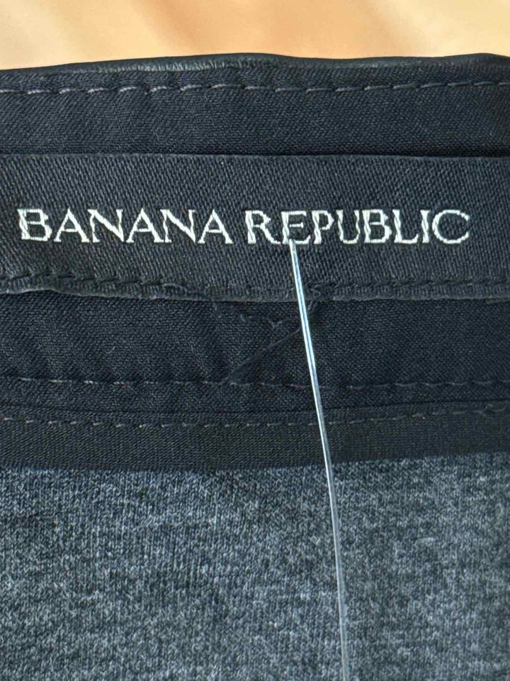 Size 14 Banana Republic Black Faux Leather Skirt