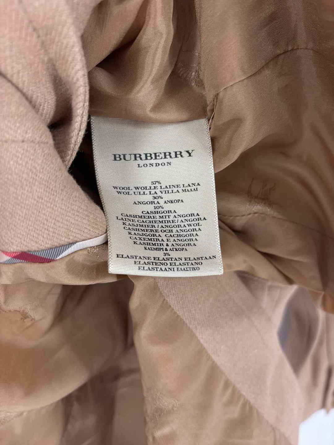 Size 4 Burberry Tan Luxury - Blazer