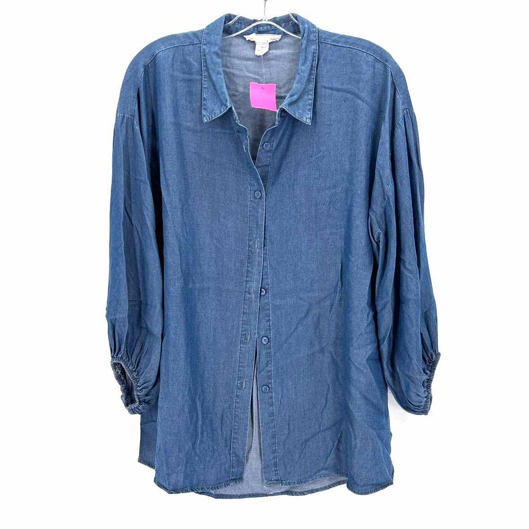 Size L BY DESIGN Blue Chambray Shirt