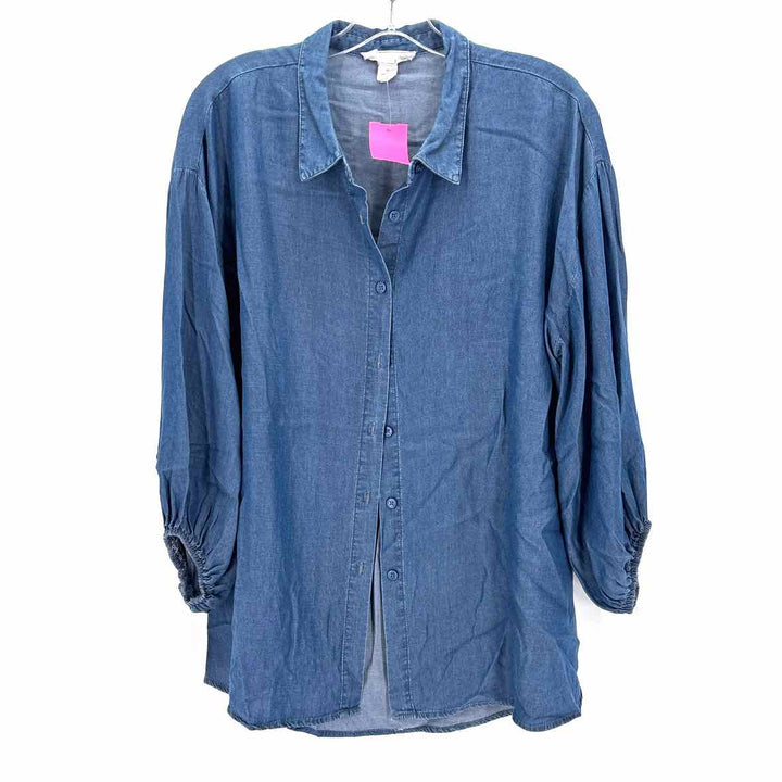 Size L BY DESIGN Blue Chambray Shirt