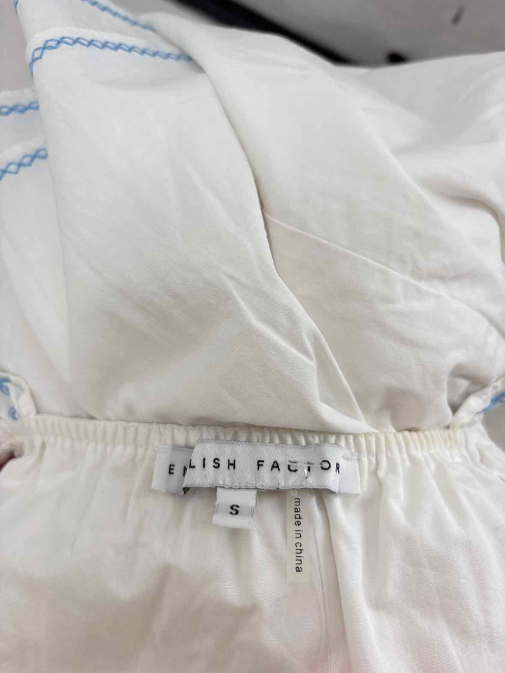 Size S ENGLISH FACTORY White Shirt