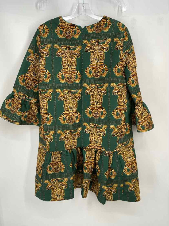 Size L Green Print Dress