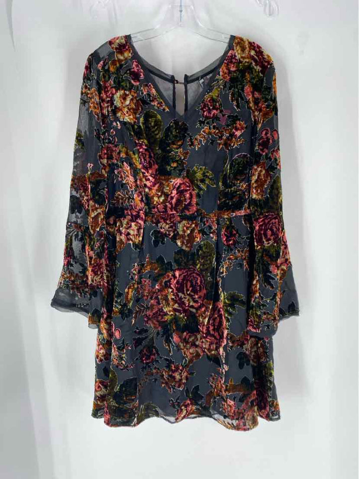 Size 12 KUT Black Velour Dress