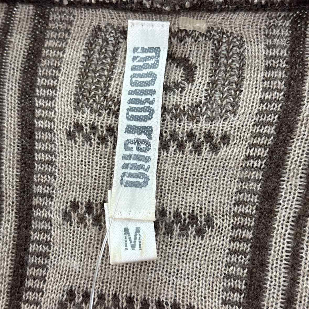 Size M Brown Print Sweater
