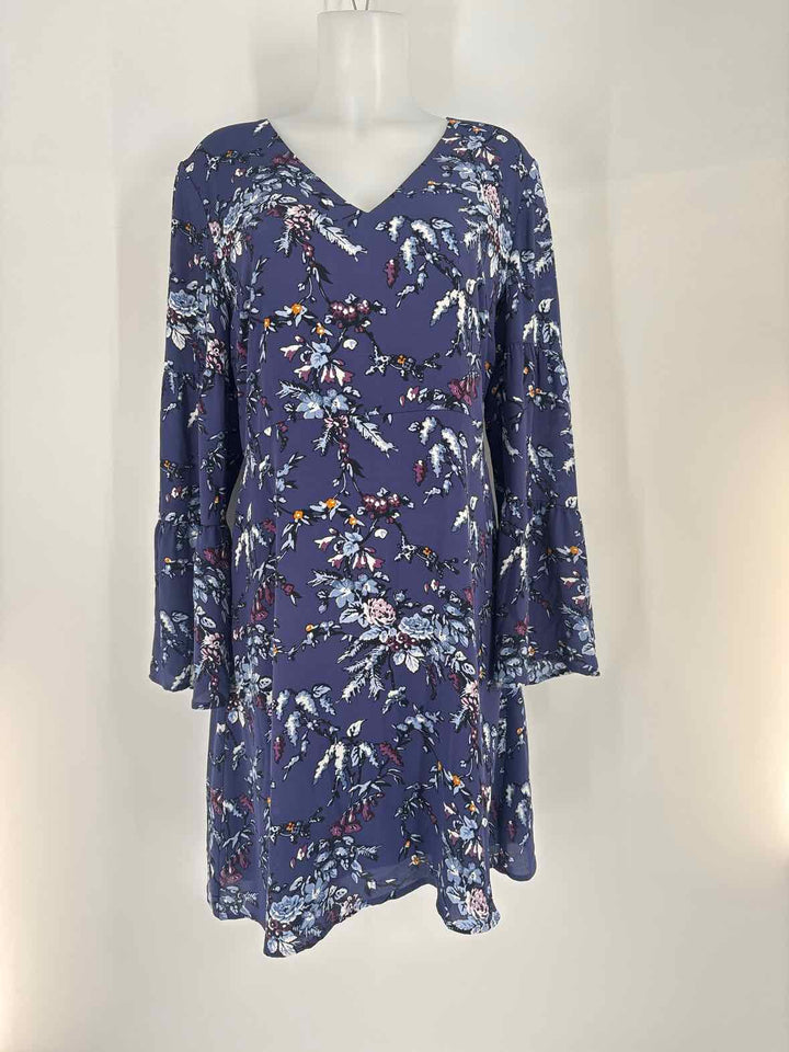 Size 10 LOFT Purple Print Dress