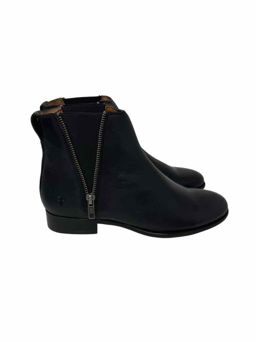 Shoe Size 8 Frye Black Leather Boots