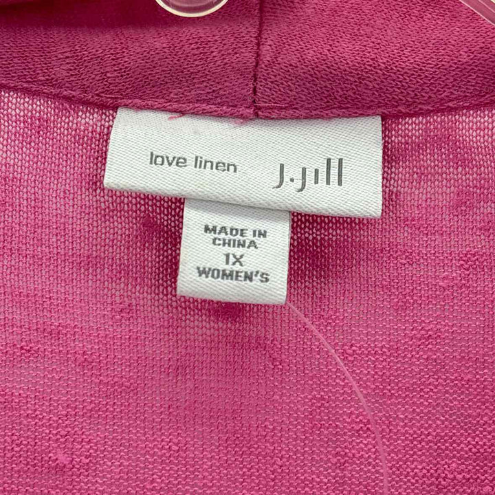 Size 1X J JILL Pink Sweater