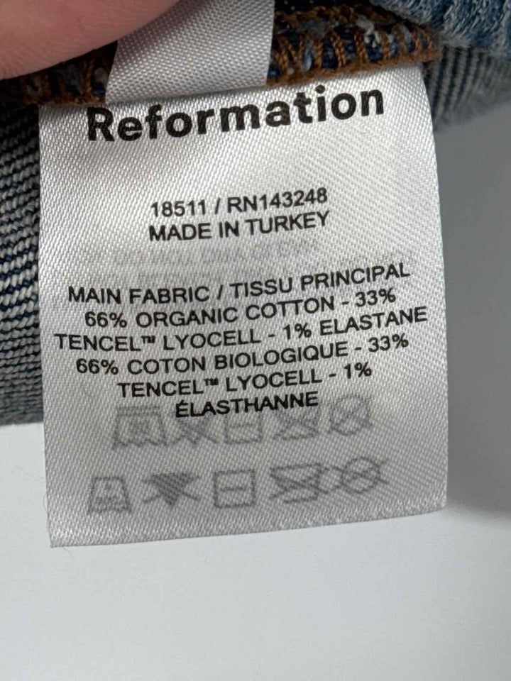 Size M REFORMATION Denim Dress