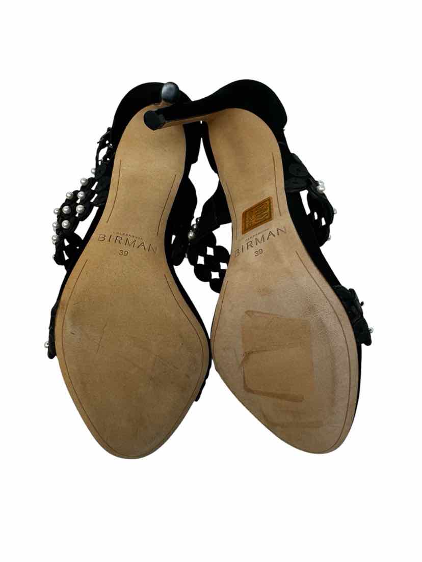 Shoe Size 39 BIRMAN Black Leather Luxury - Pumps