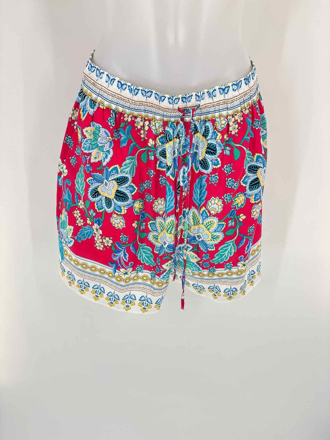 Size L Anthropologie Multi-Color Silk Shorts