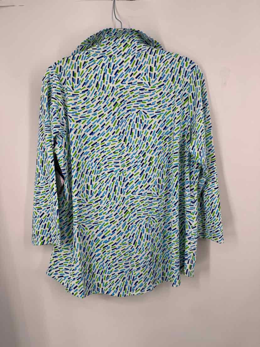 Size XL White Print Shirt