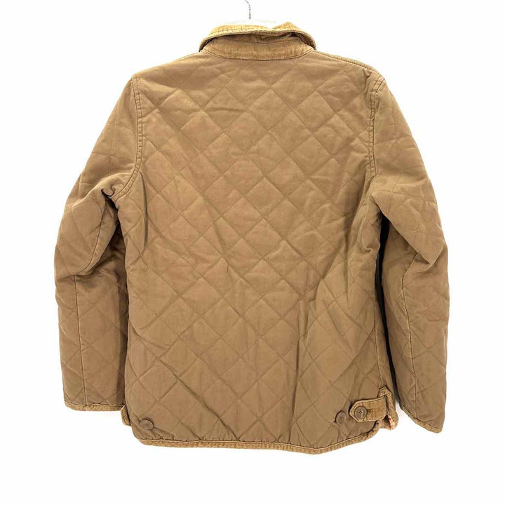 Size M EDDIE BAUER Tan Corduroy Quilted Jacket