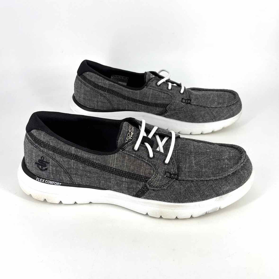 Shoe Size 9 Sketchers Black Canvas Sneakers