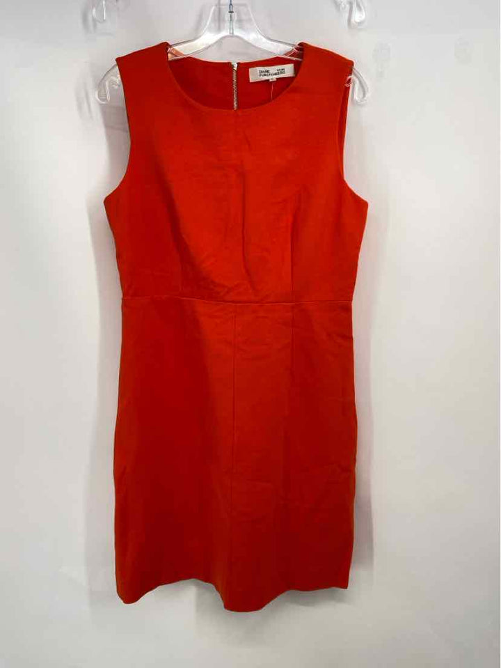 Size 10 DIANE VON FURSTENBERG Orange Dress