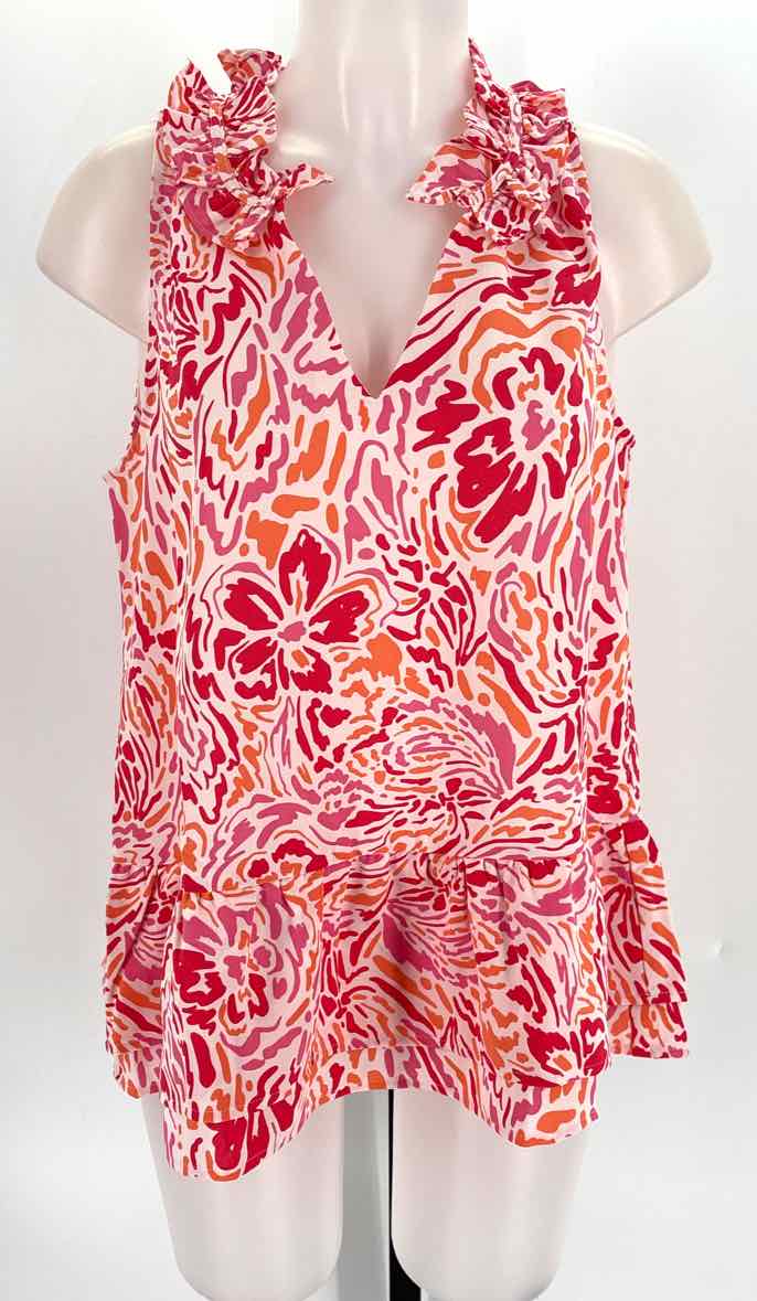 Size M Mud Pie PINK PRINT Shirt
