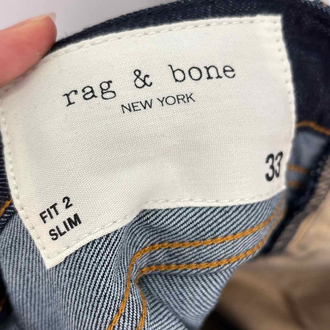 Size 33 RAG & BONE Navy Denim Pants