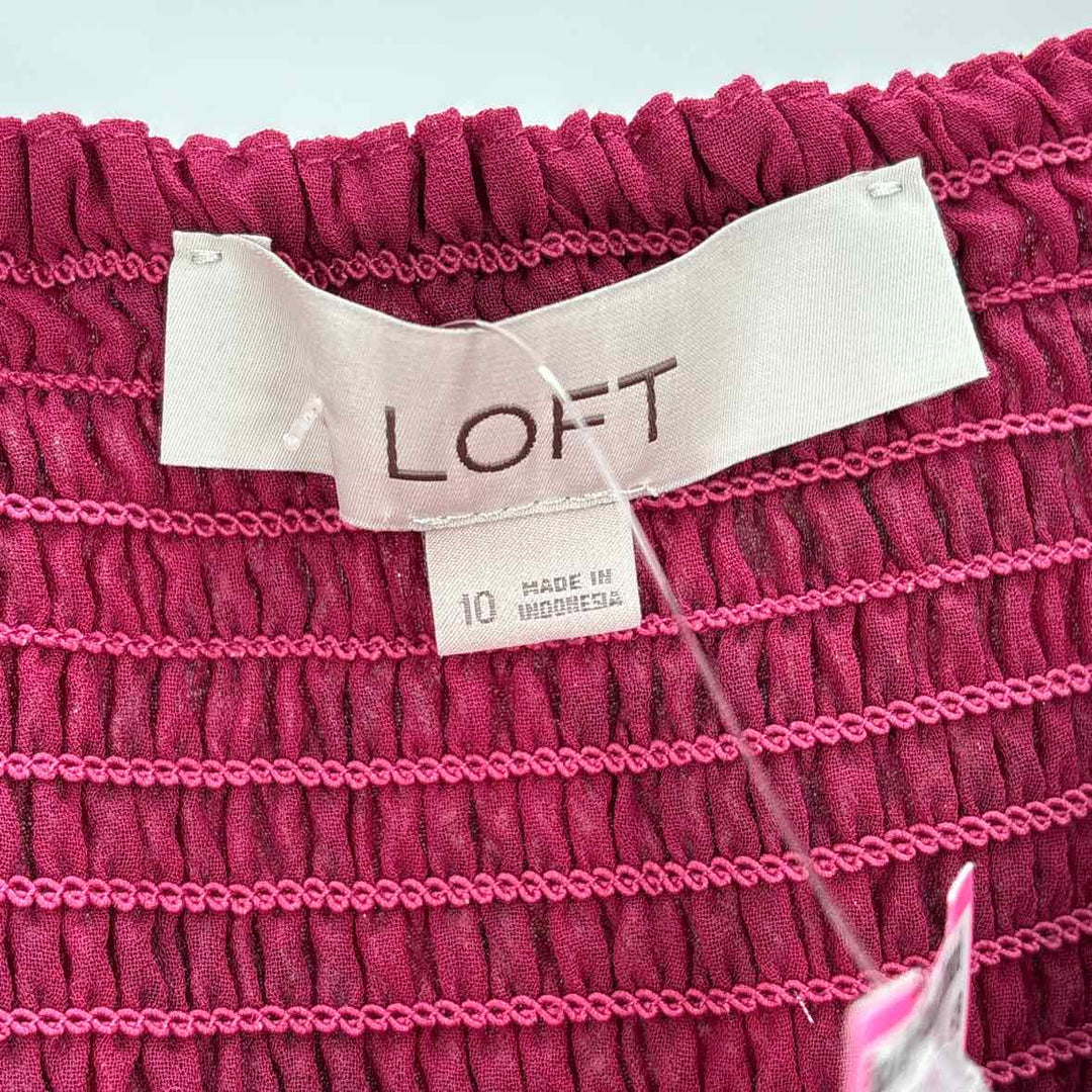 Size 10 LOFT PINK PRINT Shirt