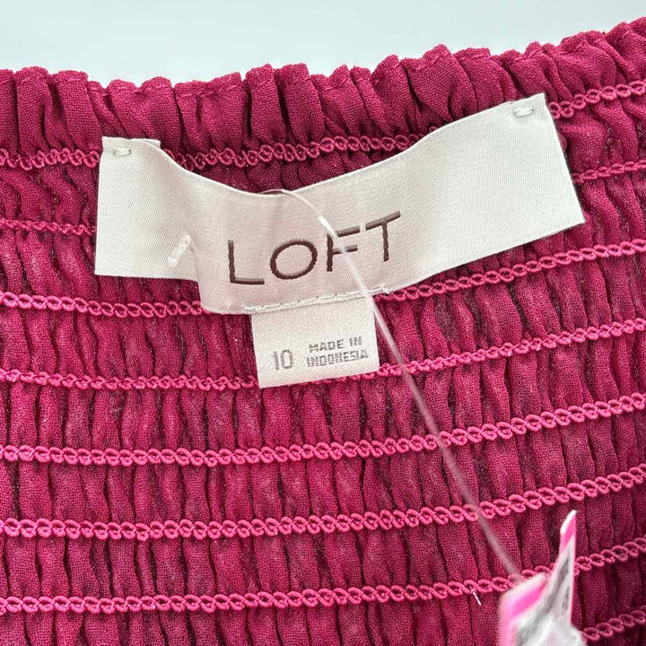 Size 10 LOFT PINK PRINT Shirt