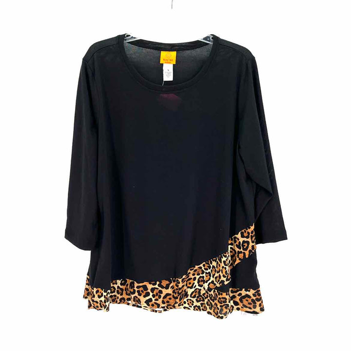 Size 1X Ruby Rd Black Shirt