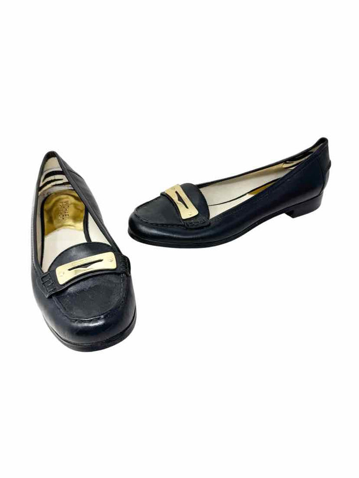 Shoe Size 10 Michael Kors Black Leather Loafers