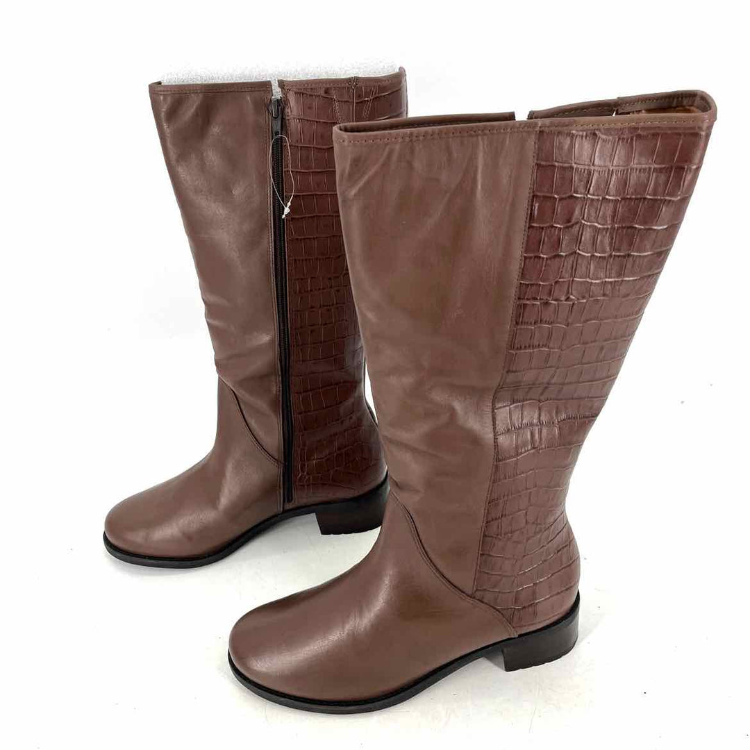 Shoe Size 10 DAVID TATE Tan Leather Boots
