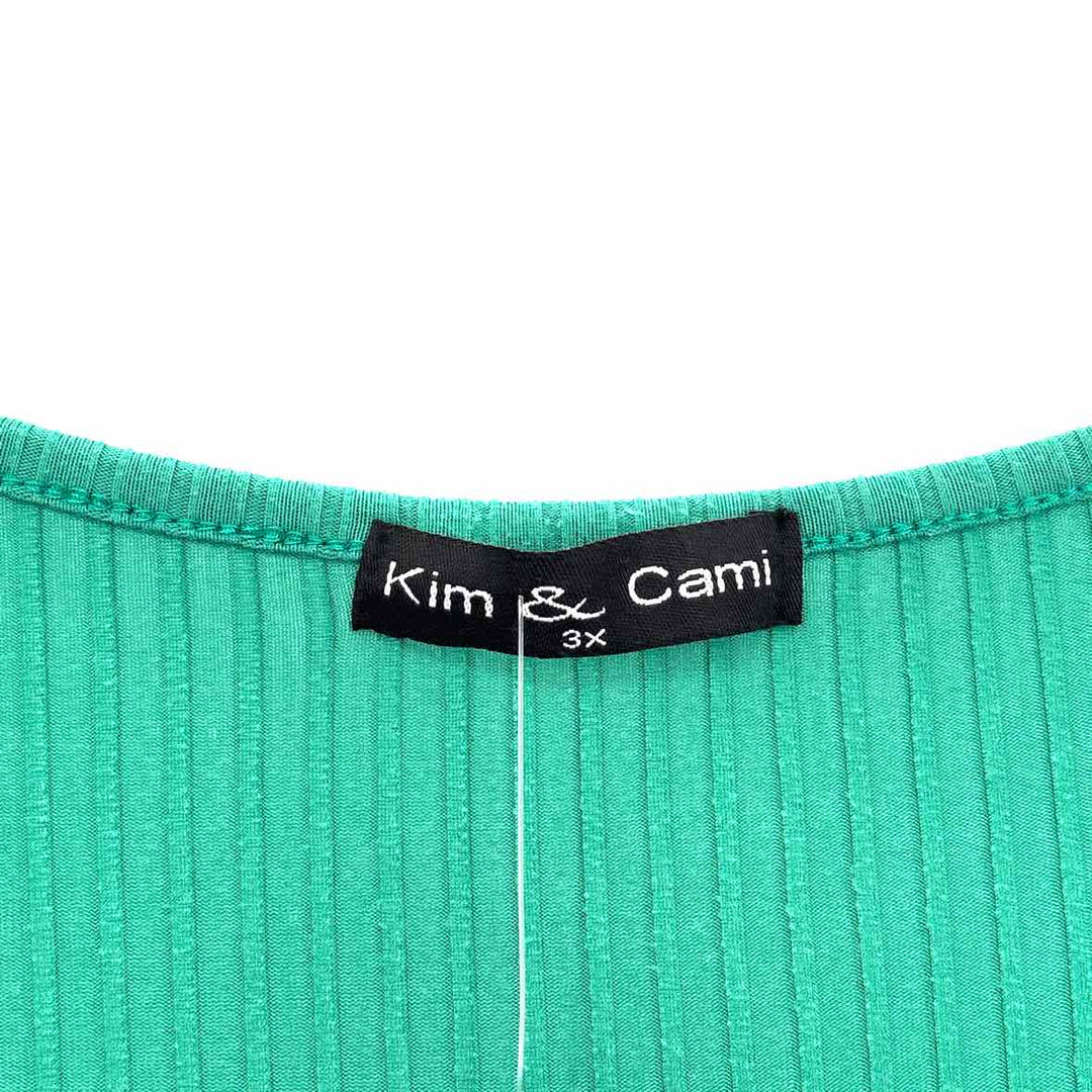 Size 3X KIM & CAMI Green Shirt