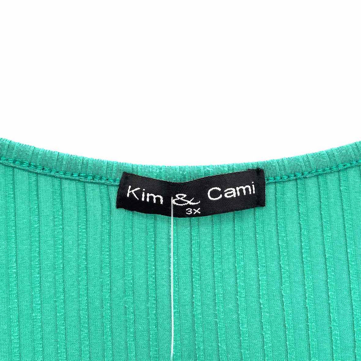 Size 3X KIM & CAMI Green Shirt