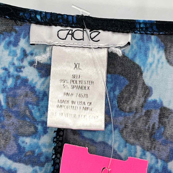 Size XL CACHE Blue Print Dress