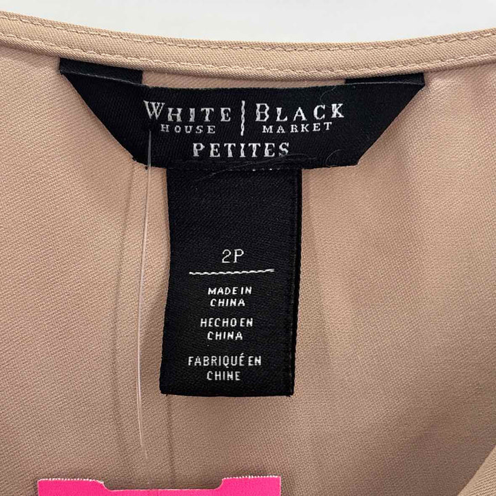 Size 2 White House Black Market Brown Shirt