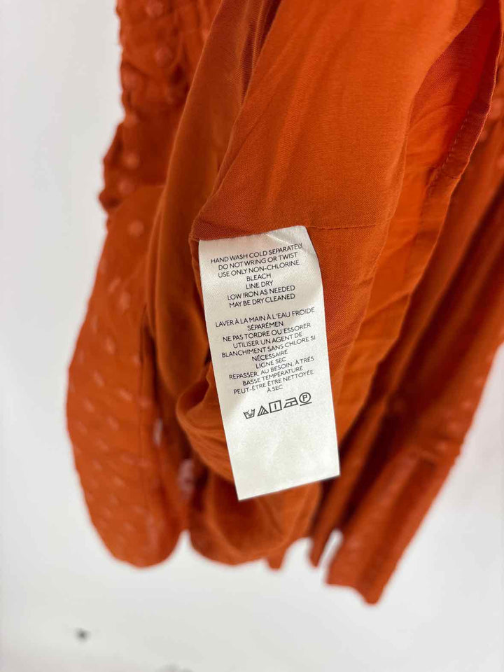 Size M Anthropologie Orange Dress